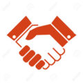 Handshake business vector icon Negocios